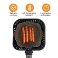 thumbnail image 4 of Yuarrent Freidora de aire resistente al calor, olla de silicona con asa, revestimientos reutilizables, bandeja para microondas, verduras, pollo, cestas de Herramientas y accesorios para hornear gris Yuarrent HA059581-01, 4 of 6