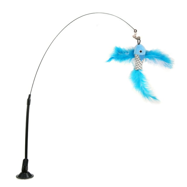 Palo de plumas para gato NikouMX con ventosa