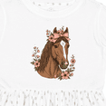thumbnail image 4 of Inktastic Horse Girl Flowered Cute Girls Toddler Dress, 4 of 5