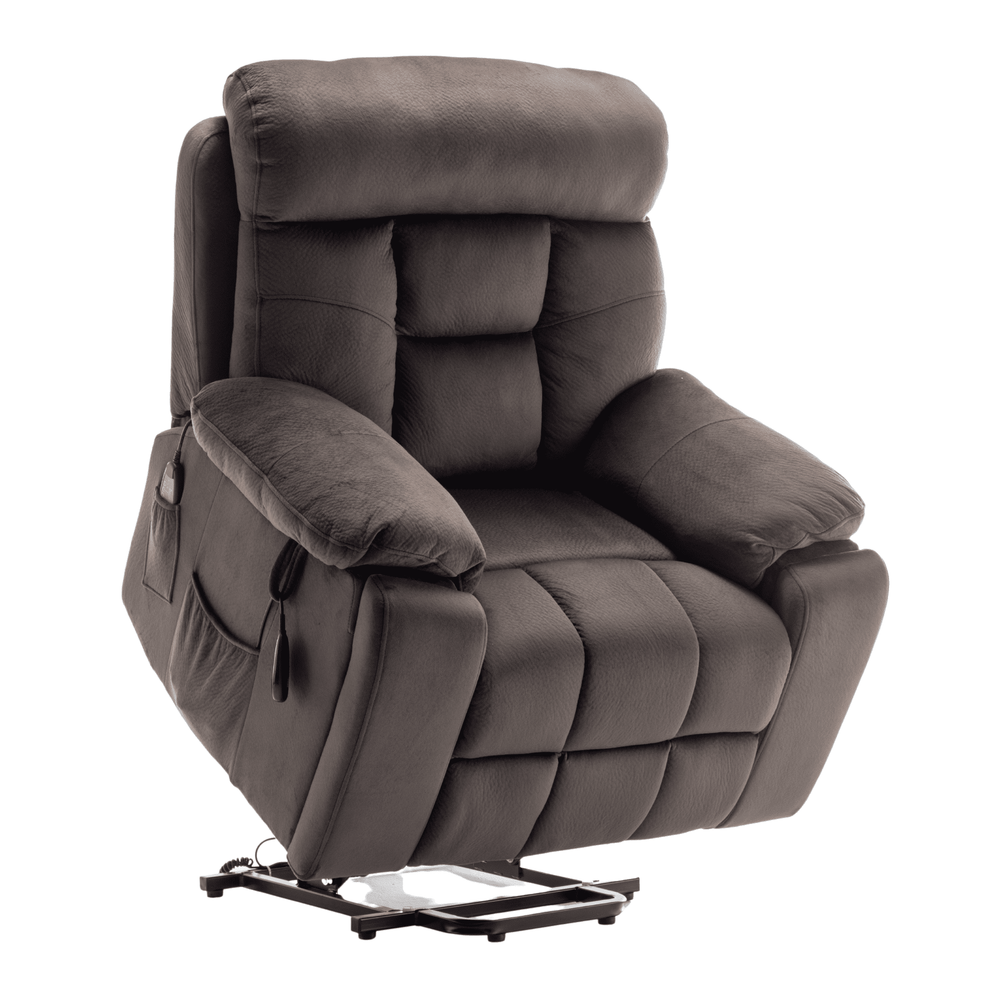 JUUXO Oversized Lift Recliner Chair, 26-inch Extra Wide Seat Big Man Recliner, Large Power Lift Chair with Heated Massage & Hidden Cup Holder
