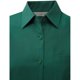 thumbnail image 3 of Russell Collection- Camisa de manga corta de popelín y poliéster/algodón de fácil cuidado para mujer (Verde botella), 3 of 4