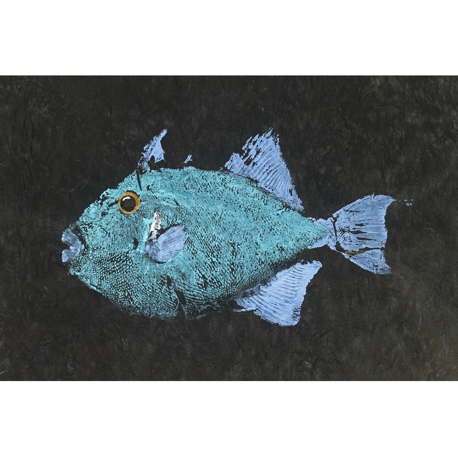 Marmont Hill "Triggerfish" by Warren Sellers Painting Print on Wrapped Canvas