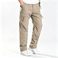 thumbnail image 2 of Men Outdoor Utility Cargo Pants Light Stretch Tough 6 Pocket All Terrain Daily Work Pants S-XL, 2 of 10