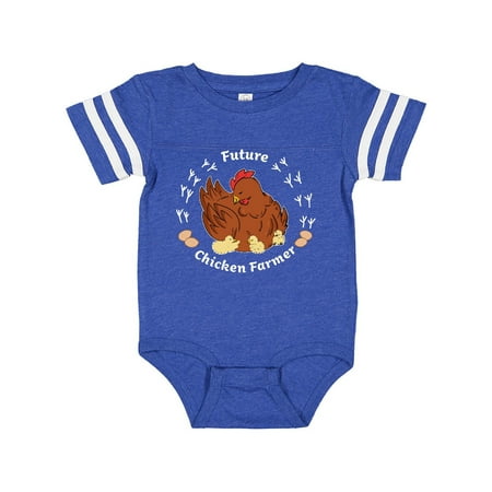 

Inktastic Mother Hen And Chicks-Future Chicken Farmer Gift Baby Boy or Baby Girl Bodysuit