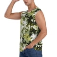 thumbnail image 3 of Fotbe Hawaii Palms Men's Camiseta sin Mangas Estampada para Hombres, Playera Casual para Gimnasio, Entrenamiento, Playa-3X-Large, 3 of 7