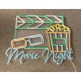 thumbnail image 2 of Craftnamesign Movie Night Neon Sign, Cinema LED Signage, Living Room Decor, 2 of 4