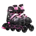 thumbnail image 3 of facefd Patins en Ligne Réglables pour Femmes Haute Élasticité Patins à Roulettes Résistants à l'Usure Chaussures de Patinage Antichoc Filles Débutantes Rouge/l Rose/s, 3 of 4