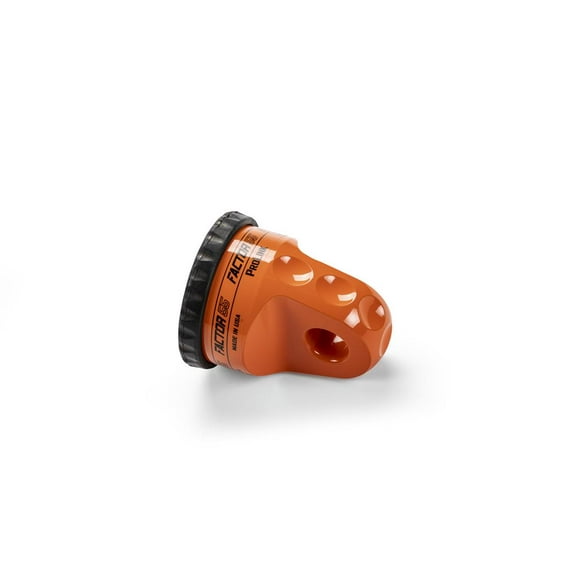 Factor 55 Winch Cable Shackle Mount 00015-07 ProLink; Fits 3/4 Inch Shackles/D-Rings; Fits 3/8 Inch Steel Cable/Synthetic Winch Rope; 16000 Pound Load Capacity; Powder Coated; Orange; Aluminum
