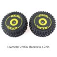 thumbnail image 4 of letairis 2 Pieces 1/14 Remote Control Car Rear Rubber Tire Upgraded Modification Part Tires Kit Accessories Replacement for WLtoys 144010, 4 of 8