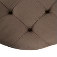 thumbnail image 2 of Zentique CF056-2 E272 A008 Maison Tufted Round Ottoman, Aubergine Linen - 40 x 17 x 40 in., 2 of 3