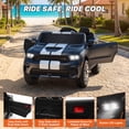thumbnail image 6 of Dodge Electric Ride on Cars for Kids, 24V Licensed Dodge Durango Powered Ride on Toy with Parent Remote Control, Electric Car Vehicle for Boys 3-6 w/Music Player/LED Light/Safety Belt, Black, 6 of 12