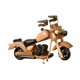 thumbnail image 3 of Modelo de motocicleta de madera, diseño retro, ideal como regalo, coleccionable, escultura de motocicleta. 16CMX3CMX10CM, 3 of 9