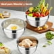 thumbnail image 2 of Bowls de Cocina, Juego de Bowl Acero Inoxidable con Tapa Hermética, 7pcs Tazones para Mezclar, Boles Mezcladores para Ensalada, Cuencos de Mezcla Apilables Ideal para Cocinar, Hornear y Preparar, 2 of 9
