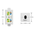thumbnail image 3 of RJ45 Mount Outlet Box Cat6 Ethernet Junction Box Networking Boxes Wall Mount for Cat6 Networking Cable Inline Coupler Joiner, 3 of 8