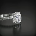 thumbnail image 3 of Cora Jewellery 1.35CT Oval Moissanite Solitaire Engagement Ring For Women, 18K White Gold, 3 of 5