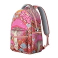 thumbnail image 2 of Botanical Mushroom Waterproof Backpack - Breathable & Lightweight Daypack with Adjustable S-Shaped Shoulder Straps for Teens, 2 of 6