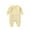Yellow, variant on Coerni Summer Baby Boy Girl Rompers Bodysuit Solid Long Sleeves Jumpsuit Playsuit One Piece Outfit Fall Winter Clothes