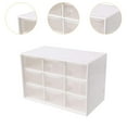 thumbnail image 6 of Fancyes Desk Organizer Desk Craft Organizer with 9 Clear Drawers Organizer Bins Stackable Storage Drawers for Gadgets Collection Home white, 6 of 8