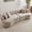 Camel, variant on Arouseden 114" Camel Sectional Couches for Living Room,Modern Curved Sofa with Large Backrest and 4 Throw Pillows,Upholstered Boucle Couch,Luxury Couches for Living Room