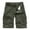 Army Green, variant on Mens Cargo Shorts Cotton Casual Classic Fit Shorts with 6 Pockets Button Zipper Shorts for Men