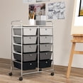thumbnail image 1 of Costway Carrito Móvil Multiusos con 10 Cajones Organizador de Herramientas para Álbumes de Recortes Sobre Ruedas 65,5 x 37 x 87 cm, 1 of 10