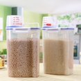 thumbnail image 2 of MesaSe Récipient de Cuisine en Plastique Scellé Croustillant Grains Réservoir de Stockage Tri Riz Boîte de Stockage Pots de Récipient de Haricots, 2 of 9