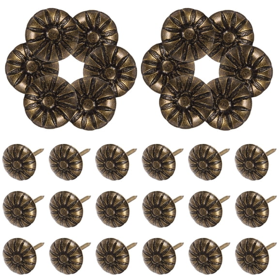 PAMINGONO 300Pcs Iron Upholstery Nails Tacks for Tables and Beds in Green Bronze