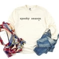 thumbnail image 6 of Spooky Season Typewriter - Women's Garment Dyed Long Sleeve Graphic T-Shirt, 6 of 12