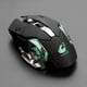 thumbnail image 2 of Wireless Optical Gaming Mouse, Rechargeable Silent Mouse, 2400 DPI, 2.4GHz USB, for PC and Laptop, Black, 2 of 4