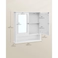 thumbnail image 5 of Mueble de baño VASAGLE con espejo 13 x 56,5 x 58,5 cm blanco, 5 of 5
