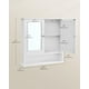 thumbnail image 5 of Mueble de baño VASAGLE con espejo 13 x 56,5 x 58,5 cm blanco, 5 of 5