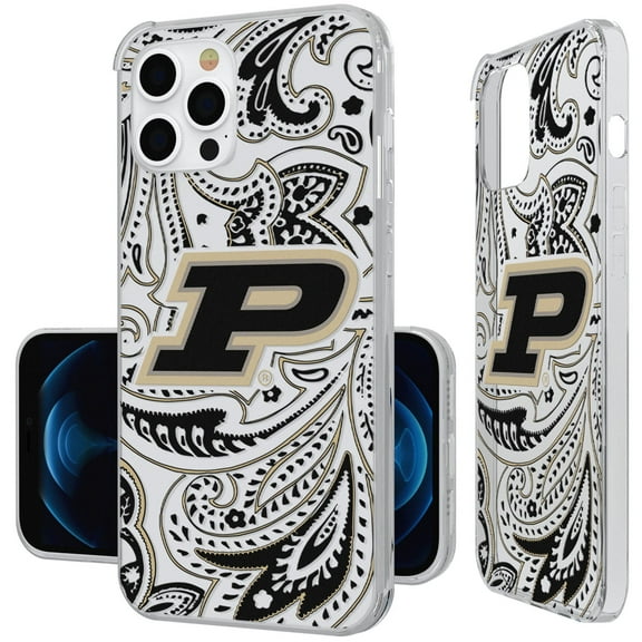 Purdue Boilermakers iPhone Paisley Design Clear Case