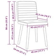 thumbnail image 2 of vidaXL Dining Chair Set of 4 Dark Grey, 2 of 6