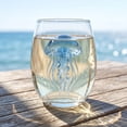thumbnail image 3 of Artisanal Blue Ringed Octopus Glassware, 2D Octopuses Stemless Wine Glasses, Handcrafted Marine Animal Bar Glass, Coastal Home Decor Gift for Ocean Lovers, 3 of 7