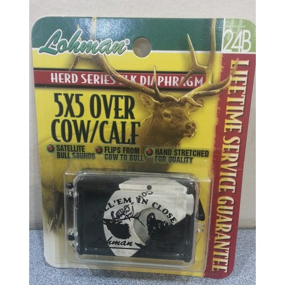 New-LOHMAN-5-x-5-Over-Cow-Calf-Herd-Series-Elk-Diaphragm-Call-24B-HUNTING  Mouth