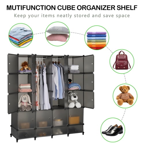 Buy Ktaxon Modular Bookshelf,20Cube DIY Plastic Clothes Closet