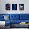 thumbnail image 5 of Space Wall Decor for Living Room Abstract Galaxy Canvas Wall Art Bedroom Pictures Purple Blue Nebula Starry Universe Painting Outer Space Astronomy Posters Bathroom Kitchen Home Decoration 12x16" 3Pcs, 5 of 6