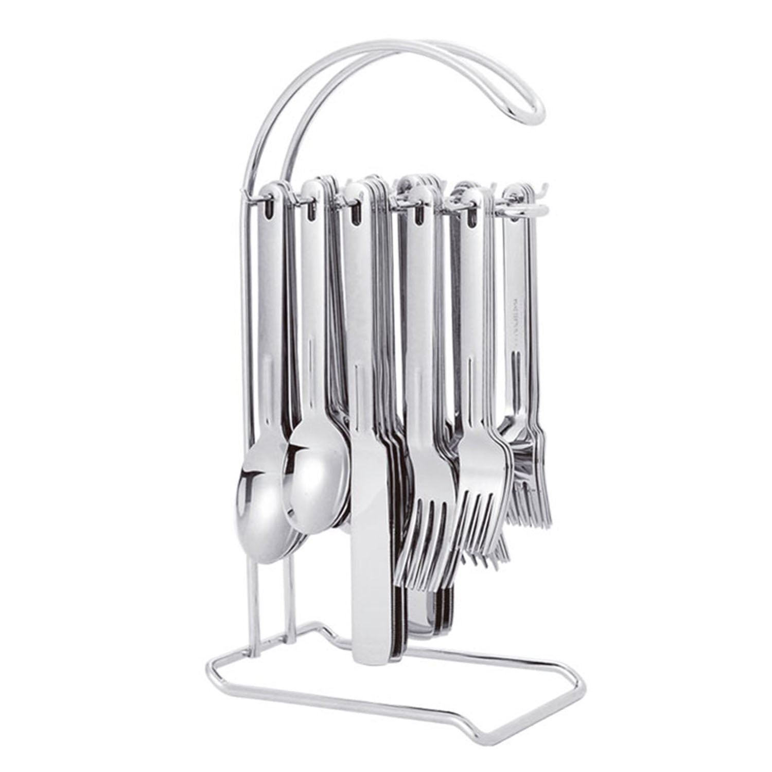 Supreme 20Piece Stainless Steel Flatware Set with 12" Stand, Service