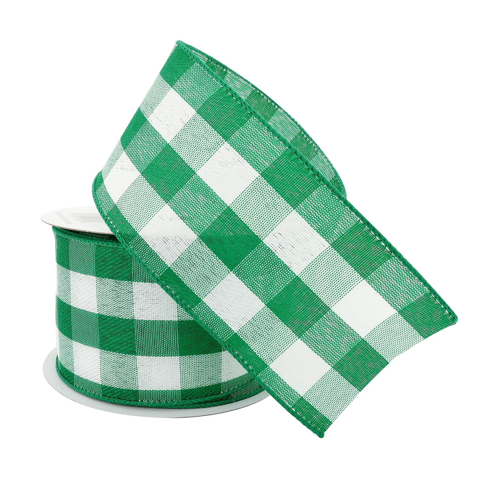 12 Pack: 2.5" x 8.3yd. Wired Gingham Ribbon by Celebrate It