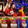 thumbnail image 5 of Eowvsio Decoraciones de mesa navideñas Luces de monstruo verdes Estatua Estatuilla Centro de mesa iluminado navideño Decoraciones de mesa Mesa navideña para fiestas navideñas Suministros para fiestas, 5 of 5