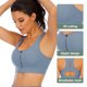 thumbnail image 3 of Ropa interior deportiva con cremallera frontal para mujer: sujetador deportivo de malla ahuecado con hermosa cremallera frontal en la parte posterior, gasa de malla transpirable, 3 of 5
