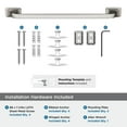 thumbnail image 5 of Amerock Highland Ridge Brushed Nickel 18 inch (457mm) Towel Bar, 5 of 8