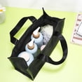 thumbnail image 4 of unbranded Bolsa De Nylon Con Malla Para Maquillaje Con Cierre Y Asa Visible Para Uso Diario Color Negro, 4 of 7