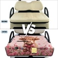 thumbnail image 5 of SEANATIVE Golf Cart Seat Covers Universal Golf Cart Seat Towel Blanket with 4 Front Pockets, Valentine's Day Club Car Accessories Fits for EZGO, Yamaha, Highland Cow Rose Pink, 5 of 7