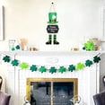 thumbnail image 6 of D Wooden St. Patrick'S Day Decoration D Shamrock Shaped Front Door Sign Wall Hanging For Spring Irish Party Indoor Outdoor Home Decor Pattern D, 6 of 7