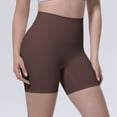 thumbnail image 5 of AzureSilk Womens Athletic Shorts Tight Yoga Pants Women No Front Seam Biker Shorts Lounge Workout running shorts for women Solid Color, Size S-XL, 5 of 6