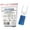 Blue, variant on Spade Connector - Electrical Wire Terminal - Male - PVC Vinyl Insulated - 22-18 AWG - Stud Size # 8 - Red - 100 Pcs