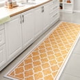 thumbnail image 3 of JONATHAN Y SANTA MONICA 2 x 10 Runner Rug, Trebol Moroccan Trellis Textured Weave - Yellow/Cream, SMB109F-210, 3 of 4