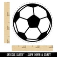 thumbnail image 2 of Soccer Ball Self-Inking Rubber Stamp Ink Stamper - Red Ink - Small 3/4 Inch, 2 of 7
