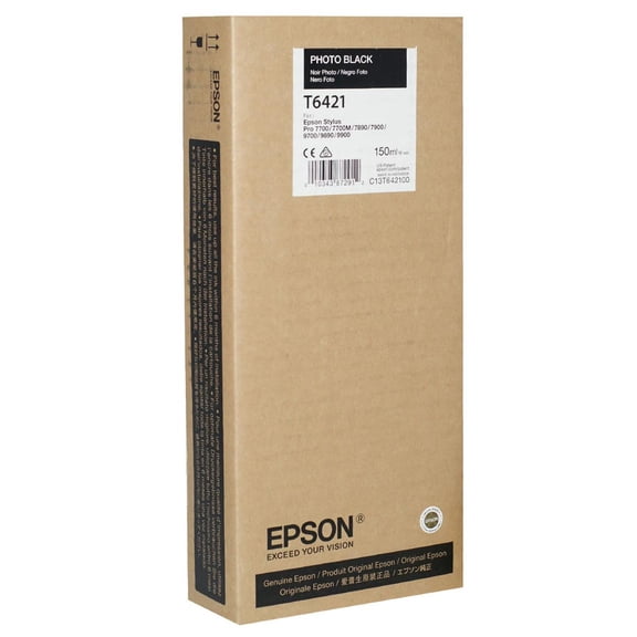 Epson UltraChrome HDR 150 ml. Photo Black High Density Resin Pigment Based Ink for the Stylus Pro 7890, 7900, 9890 & 9900 Inkjet Printers
